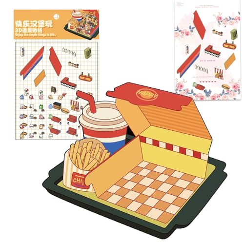 Zestivra 3D-Aufkleber – Aufkleber für Kinder, 3D-Wanddekoration, Miniaturgeschäft, für Schlafzimmer, kreatives Tagebuch und Album Zestivra 3D-Aufkleber – Aufkleber für Kinder, 3D-Wanddekoration, Miniaturgeschäft, für Schlafzimmer, kreatives Tagebuch und Album von Zestivra