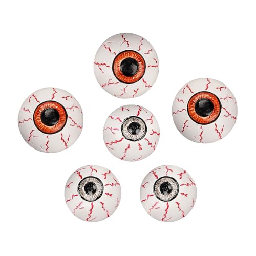 Zestivra Halloween-Augen, Augen für Halloween-Partys – 6 Stück Accessoires aus gruseligem Harz zur Dekoration bei Partys, Schränken, Tischvasen, Schreibtisch und Innenräumen Zestivra Halloween-Augen, Augen für Halloween-Partys – 6 Stück Accessoires aus gruseligem Harz zur Dekoration bei Partys, Schränken, Tischvasen, Schreibtisch und Innenräumen von Zestivra