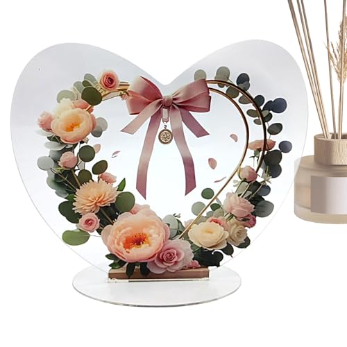 Zestivra Liebeszeichen - Herz Andenken | Tischdekoration Mit Blumen Und Basis Für Zuhause Hochzeitstisch Valentinstag Geburtstag Alltagsgebrauch Wohnzimmer Zestivra Liebeszeichen - Herz Andenken | Tischdekoration Mit Blumen Und Basis Für Zuhause Hochzeitstisch Valentinstag Geburtstag Alltagsgebrauch Wohnzimmer von Zestivra