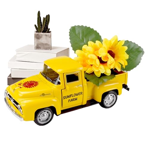 Zestivra Tischdekoration LKW | Tischdekoration Landhaus Schwergewicht, Miniatur-Mittelstück, handwerkliche Dekoration für Landküche, , Mantel, Auto und Wohnzimmer von Zestivra
