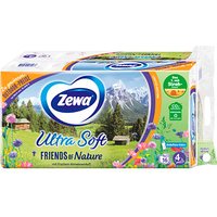 Zewa Toilettenpapier Ultra Soft "FRIENDS OF Nature" 4-lagig, 16 Rollen von Zewa