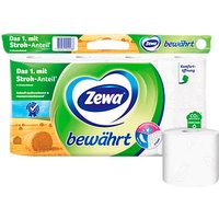 Zewa Toilettenpapier bewährt 3-lagig, 8 Rollen von Zewa