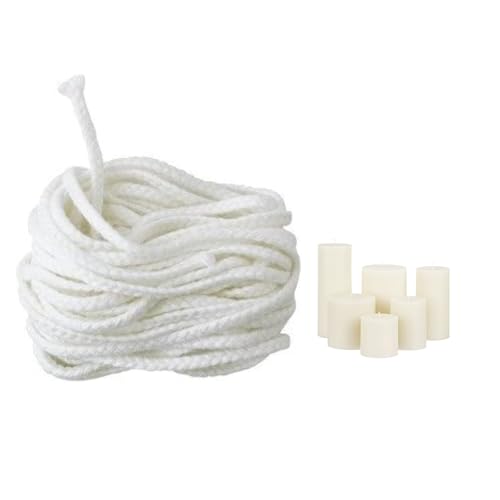 Kerzendocht, Dochte Für Kerzen, 6 Meter, 2 Stück, Ideal Für DIY Kerzenherstellung, Nachhaltiges Handwerken, Kuchenkerzen Machen, Für Werkzeuggeschäfte, Kerzengeschäfte von ZexJpr