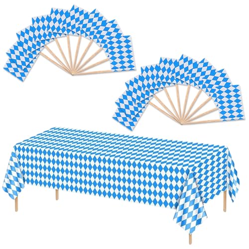 Oktoberfest Deko, Bayrische Deko Set Mit 137 X 274 cm Wasserdichter Tischdecke Und 20 Zahnstocher Fahnen, Ideal Für Bierzelten Und Hauspartys Oktoberfest Deko, Bayrische Deko Set Mit 137 X 274 cm Wasserdichter Tischdecke Und 20 Zahnstocher Fahnen, Ideal Für Bierzelten Und Hauspartys von ZexJpr