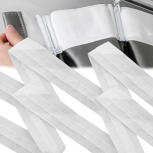 ZexJpr 2 Rollen Kräuselband Gardinen, Gardinenband Zum Aufnähen, 30 Meter x 2.5 cm, Weißes Kräuselband Zum Aufbügeln, Ideal Für DIY Gardinen Und Fensterdekoration, Dekorative Vorhänge ZexJpr 2 Rollen Kräuselband Gardinen, Gardinenband Zum Aufnähen, 30 Meter x 2.5 cm, Weißes Kräuselband Zum Aufbügeln, Ideal Für DIY Gardinen Und Fensterdekoration, Dekorative Vorhänge von ZexJpr