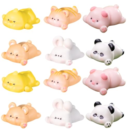 12-teilige Tier-Kuchenaufsätze – Panda, Kaninchen Und Mehr, Ideal Für Die Selbstgemachte Schreibtischdekoration 12-teilige Tier-Kuchenaufsätze – Panda, Kaninchen Und Mehr, Ideal Für Die Selbstgemachte Schreibtischdekoration von Zeyeo