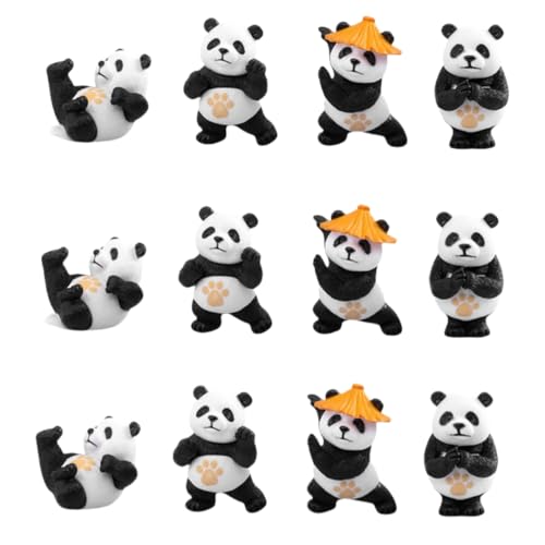 12er-Pack Panda-Puppen-Gartendekor – DIY-Topflandschaft, Mini-Desktop-Ornamente 12er-Pack Panda-Puppen-Gartendekor – DIY-Topflandschaft, Mini-Desktop-Ornamente von Zeyeo