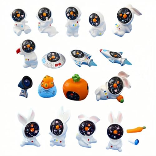 19er-Pack Cartoon-Astronauten-Weltraumhasen-Gartendekor, DIY-Dekorationsornamente 19er-Pack Cartoon-Astronauten-Weltraumhasen-Gartendekor, DIY-Dekorationsornamente von Zeyeo