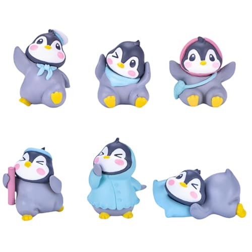 6er-Pack Pinguinpuppen Für Kuchendekoration Und DIY-Gartendekoration 6er-Pack Pinguinpuppen Für Kuchendekoration Und DIY-Gartendekoration von Zeyeo