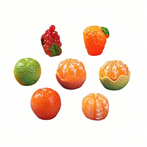 8er-Pack DIY-Obst-Anhänger Aus Kunstharz – Orange, Traube, Erdbeere Für Gartenarbeit Und Kleine Ornamente 8er-Pack DIY-Obst-Anhänger Aus Kunstharz – Orange, Traube, Erdbeere Für Gartenarbeit Und Kleine Ornamente von Zeyeo