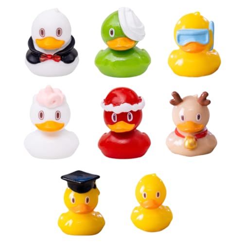8er-Pack DIY Weihnachtsenten-Kuchendekorationen, Mini-Auto-Desktop-Ornamente 8er-Pack DIY Weihnachtsenten-Kuchendekorationen, Mini-Auto-Desktop-Ornamente von Zeyeo