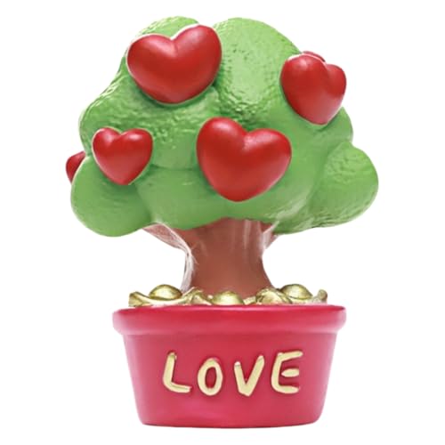 Miniaturfiguren: Heilende Topfornamente, Büro-Schreibtischdekor Mit Blumen(Love) von Zeyeo