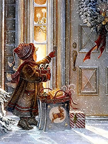 Zeyevan DIY Diamond Painting Christmas Girl Set, 5D Weihnachtsstickerei, Diamant-Malerei, Komplett-Set, Geschenk, Kreuzstich, Strass, Stickerei, Handwerk, für Zuhause, Büro, Wanddekoration, 30 x 40 cm Zeyevan DIY Diamond Painting Christmas Girl Set, 5D Weihnachtsstickerei, Diamant-Malerei, Komplett-Set, Geschenk, Kreuzstich, Strass, Stickerei, Handwerk, für Zuhause, Büro, Wanddekoration, 30 x 40 cm von Zeyevan
