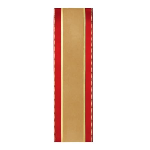 Zeyune 12 Stück 76,2 cm doppelschichtige Samtbänder mit Draht, 5,1 cm Gold-Metallic auf der Oberseite von 10,2 cm, Burgunderrot mit elastischen Bändern für Weihnachtsbaum, Kranz, Schleife, Party Zeyune 12 Stück 76,2 cm doppelschichtige Samtbänder mit Draht, 5,1 cm Gold-Metallic auf der Oberseite von 10,2 cm, Burgunderrot mit elastischen Bändern für Weihnachtsbaum, Kranz, Schleife, Party von Zeyune