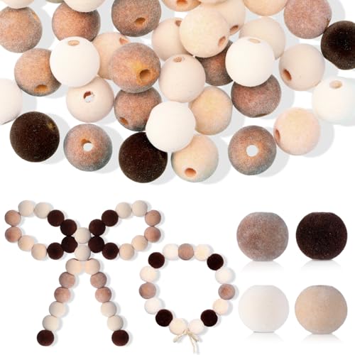 Zeyune Samt-Weihnachtsperlen zum Basteln, 16 mm, Samt-Schmuckperlen, Weiß, Braun, Khaki, DIY, Schmuckherstellung, Stift, gestuftes Tablett, Dekoration, 120 Stück Zeyune Samt-Weihnachtsperlen zum Basteln, 16 mm, Samt-Schmuckperlen, Weiß, Braun, Khaki, DIY, Schmuckherstellung, Stift, gestuftes Tablett, Dekoration, 120 Stück von Zeyune