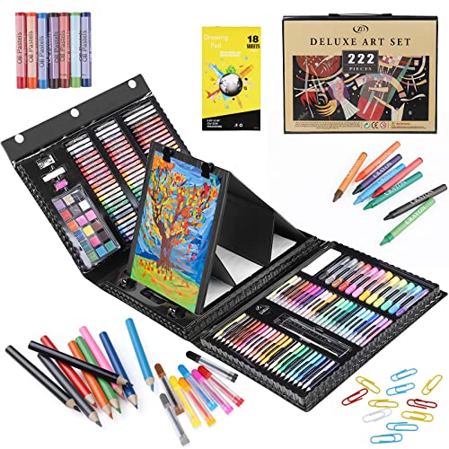 Zezirdas 222 teilig Doppelseitiges dreifach gefaltetes Malset, Malkasten für Kinder - Buntstifte Set, Wasserfarben, Ölpastellfarbe, HB Bleistift, Radierer für Kinder ab 3 Jahre, Tolles-Buntstifte Set Zezirdas 222 teilig Doppelseitiges dreifach gefaltetes Malset, Malkasten für Kinder - Buntstifte Set, Wasserfarben, Ölpastellfarbe, HB Bleistift, Radierer für Kinder ab 3 Jahre, Tolles-Buntstifte Set von Zezirdas
