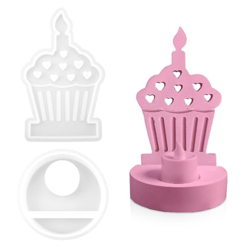 Zfseyuh 2 Stücke Silikonform Einschieber, Silikonformen GießFormen Kerzenhalter DIY Kuchen Silikon GießForm für Geschenke, Ornamente, Heimdekoration Zfseyuh 2 Stücke Silikonform Einschieber, Silikonformen GießFormen Kerzenhalter DIY Kuchen Silikon GießForm für Geschenke, Ornamente, Heimdekoration von Zfseyuh