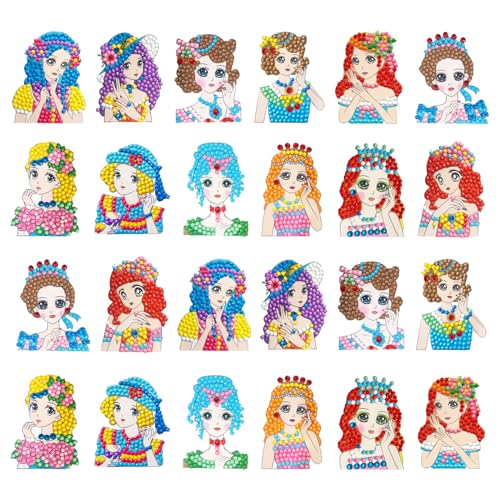 Zfseyuh 24 Stück Diamond Painting Kinder, DIY Diamant Aufkleber Kit 5D Diamond Painting für Kinder und Erwachsene, Anfänger, Geburtstagsgeschenke für Jungen und Mädchen Zfseyuh 24 Stück Diamond Painting Kinder, DIY Diamant Aufkleber Kit 5D Diamond Painting für Kinder und Erwachsene, Anfänger, Geburtstagsgeschenke für Jungen und Mädchen von Zfseyuh