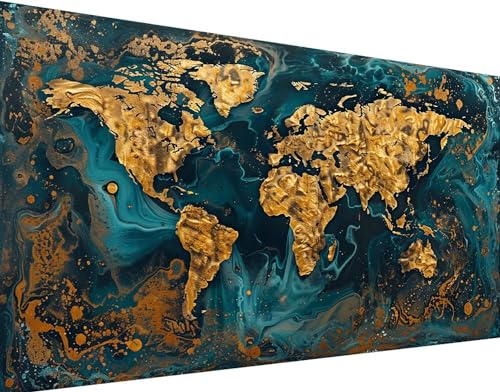 Diamond Painting Weltkarte Diamond Painting Bilder Kinder, Ozean Diamond Painting Erwachsene Groß XXL 100X200CM, 5D Diamond Art Stickerei Kreuzstich Basteln, Wandzimmer Deko Schlafzimmer Geschenk 6-9 Diamond Painting Weltkarte Diamond Painting Bilder Kinder, Ozean Diamond Painting Erwachsene Groß XXL 100X200CM, 5D Diamond Art Stickerei Kreuzstich Basteln, Wandzimmer Deko Schlafzimmer Geschenk 6-9 von Zgcoyeo
