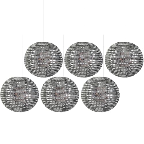 Zgehnao Pailletten-Laternen, Set mit 6 funkelnden Pailletten, Ornament, einzigartige hängende Papierlampe für Partys und Hochzeiten, Beleuchtungszubehör Zgehnao Pailletten-Laternen, Set mit 6 funkelnden Pailletten, Ornament, einzigartige hängende Papierlampe für Partys und Hochzeiten, Beleuchtungszubehör von Zgehnao