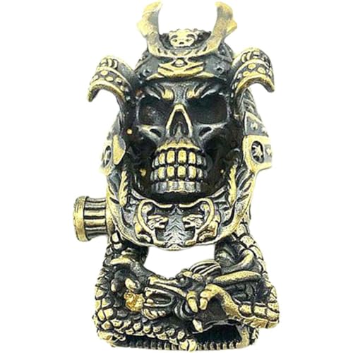 1pc Vintage Armband Schnalle Messing Samurai Schädel Paracord Schnalle Multi-Funktion Schwanz Schnalle DIY Halskette Tasche Zubehör 1pc Vintage Armband Schnalle Messing Samurai Schädel Paracord Schnalle Multi-Funktion Schwanz Schnalle DIY Halskette Tasche Zubehör von Zghhc