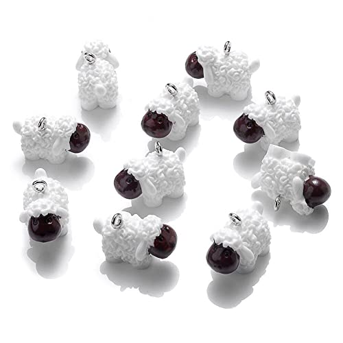 Zghhc 10 Teile/Satz Tier Harz Charms Perlen Anhänger Schafe Charms Für Die Herstellung Von Schmuck Liefert DIY Handwerk Halskette Zghhc 10 Teile/Satz Tier Harz Charms Perlen Anhänger Schafe Charms Für Die Herstellung Von Schmuck Liefert DIY Handwerk Halskette von Zghhc