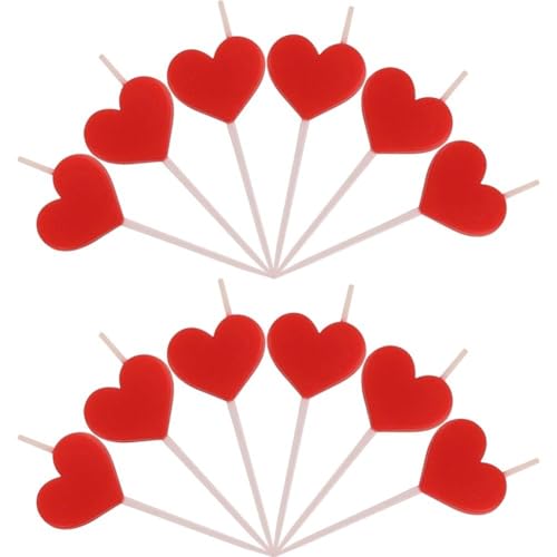Zghhc 100 Stück Herzförmige Kerzen, Rote Geburtstagskerzen, Romantische Kuchendekorationen Für Valentinstag, Hochzeiten, Einstellungen Zghhc 100 Stück Herzförmige Kerzen, Rote Geburtstagskerzen, Romantische Kuchendekorationen Für Valentinstag, Hochzeiten, Einstellungen von Zghhc
