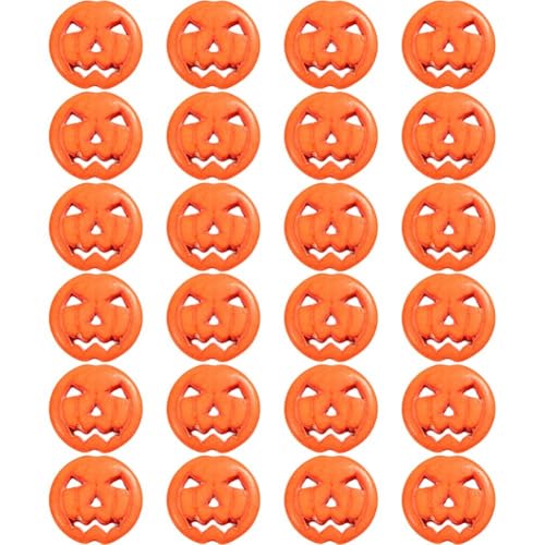 Zghhc 24 Stück Halloween-kürbis-abstandsperlen, Ghostface-kürbis, Lose Perlen, Thanksgiving-laternenperle, Neuheit, Lose Abstandsperlen Für Halskette, Ohrringe, Armbänder, Schmuck von Zghhc
