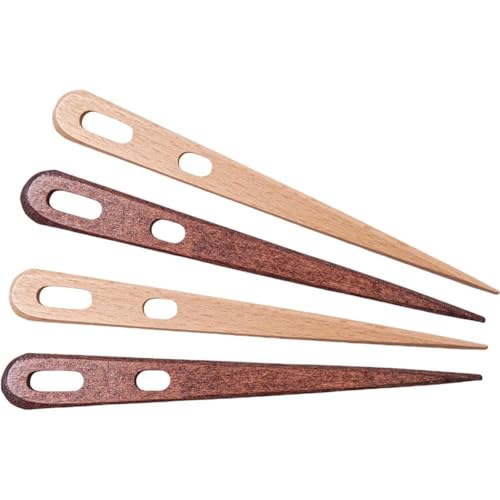 Zghhc 4 Stück Nalbinding-nadeln Großen Zweiäugigen Hölzernen Stricknadeln, Mehrzweck-Web-/Strick-/nähnadeln Für Bastelarbeiten Zghhc 4 Stück Nalbinding-nadeln Großen Zweiäugigen Hölzernen Stricknadeln, Mehrzweck-Web-/Strick-/nähnadeln Für Bastelarbeiten von Zghhc