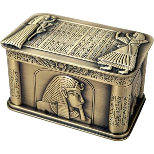 Zghhc Vintage Ägypten Pharao Metall Relief Schmuckschatulle Ägyptisches Geschenk Aufbewahrungskoffer Home Art Craft Dekoration Organizer Schmucktruhe Zghhc Vintage Ägypten Pharao Metall Relief Schmuckschatulle Ägyptisches Geschenk Aufbewahrungskoffer Home Art Craft Dekoration Organizer Schmucktruhe von Zghhc