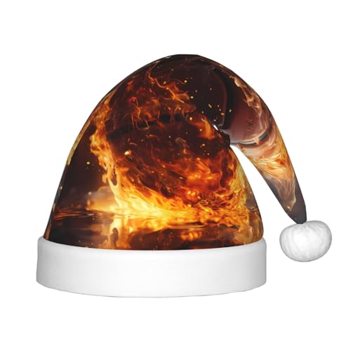 ZhRiYan Basketball auf Feuer und Wasserflamme spritzt klassische Weihnachtsmann Xmas Neujahr Party Kopfbedeckung - warme Urlaubsmütze - perfekte Kopfbedeckung für Weihnachten, Halloween ZhRiYan Basketball auf Feuer und Wasserflamme spritzt klassische Weihnachtsmann Xmas Neujahr Party Kopfbedeckung - warme Urlaubsmütze - perfekte Kopfbedeckung für Weihnachten, Halloween von ZhRiYan