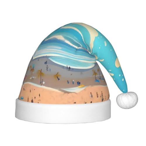 ZhRiYan Beach Cartoon Classic Santa Xmas New Year Party Headwear - Warm Holiday Hat - Perfect Headpieces for Christmas, Halloween ZhRiYan Beach Cartoon Classic Santa Xmas New Year Party Headwear - Warm Holiday Hat - Perfect Headpieces for Christmas, Halloween von ZhRiYan