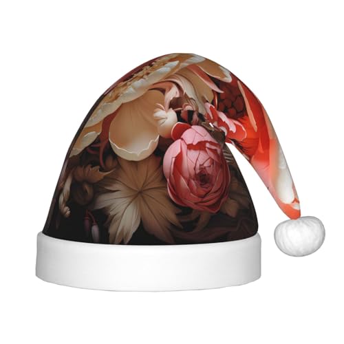 ZhRiYan Bunte Pfingstrosen, klassische Weihnachtsmann-Kopfbedeckung für Weihnachten, Neujahr, Party, warmer Urlaubshut, perfekte Kopfbedeckung für Weihnachten, Halloween ZhRiYan Bunte Pfingstrosen, klassische Weihnachtsmann-Kopfbedeckung für Weihnachten, Neujahr, Party, warmer Urlaubshut, perfekte Kopfbedeckung für Weihnachten, Halloween von ZhRiYan