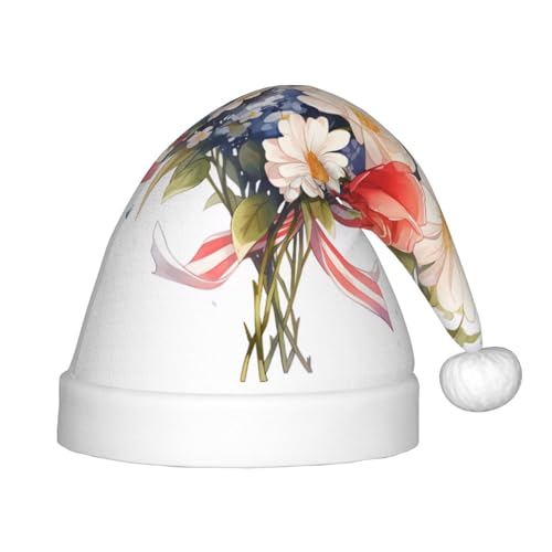 ZhRiYan Flags and Flowers Classic Santa Xmas New Year Party Headwear - Warm Holiday Hat - Perfect Headpieces for Christmas, Halloween ZhRiYan Flags and Flowers Classic Santa Xmas New Year Party Headwear - Warm Holiday Hat - Perfect Headpieces for Christmas, Halloween von ZhRiYan