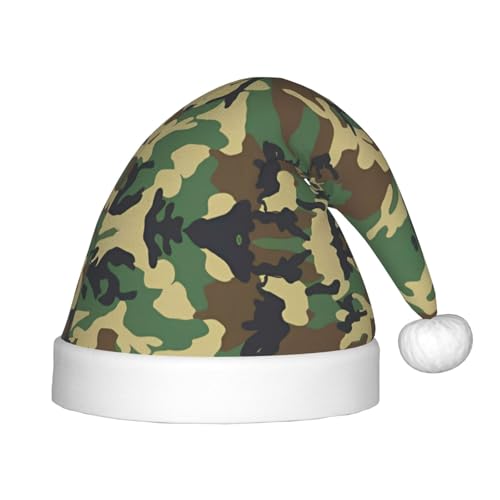 ZhRiYan Grüne Militär-Camouflage-klassische Weihnachtsmann-Weihnachtsmann-Neujahrsparty-Kopfbedeckung – warme Urlaubsmütze – perfekte Kopfbedeckung für Weihnachten, Halloween ZhRiYan Grüne Militär-Camouflage-klassische Weihnachtsmann-Weihnachtsmann-Neujahrsparty-Kopfbedeckung – warme Urlaubsmütze – perfekte Kopfbedeckung für Weihnachten, Halloween von ZhRiYan