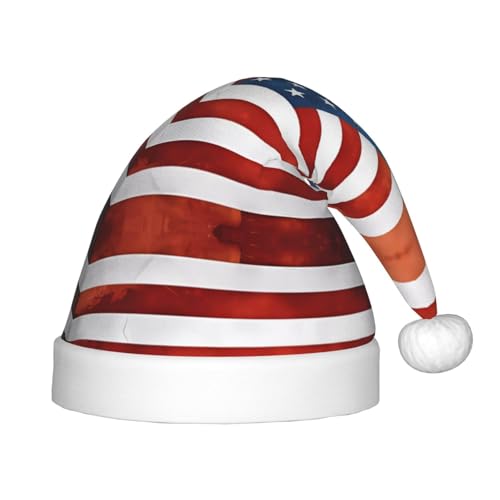 ZhRiYan Klassische Kopfbedeckung mit amerikanischer USA-Flagge, Weihnachtsmann, Weihnachten, Neujahr, Party, warme Feiertagsmütze, perfekte Kopfbedeckung für Weihnachten, Halloween ZhRiYan Klassische Kopfbedeckung mit amerikanischer USA-Flagge, Weihnachtsmann, Weihnachten, Neujahr, Party, warme Feiertagsmütze, perfekte Kopfbedeckung für Weihnachten, Halloween von ZhRiYan