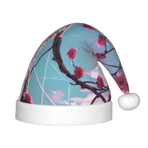 ZhRiYan Kleine rosa Blumen klassische Weihnachtsmann-Weihnachtsmann-Neujahrsparty-Kopfbedeckung – warmer Urlaubshut – perfekte Kopfbedeckung für Weihnachten, Halloween ZhRiYan Kleine rosa Blumen klassische Weihnachtsmann-Weihnachtsmann-Neujahrsparty-Kopfbedeckung – warmer Urlaubshut – perfekte Kopfbedeckung für Weihnachten, Halloween von ZhRiYan
