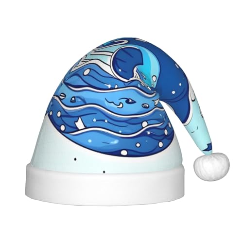 ZhRiYan Kleiner Wal schwimmender klassischer Weihnachtsmann Weihnachten Neujahr Party Kopfbedeckung - warme Urlaubsmütze - perfekte Kopfbedeckung für Weihnachten, Halloween ZhRiYan Kleiner Wal schwimmender klassischer Weihnachtsmann Weihnachten Neujahr Party Kopfbedeckung - warme Urlaubsmütze - perfekte Kopfbedeckung für Weihnachten, Halloween von ZhRiYan