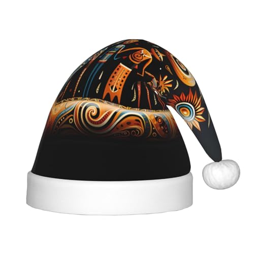 ZhRiYan Primitive Totem Classic Santa Xmas New Year Party Headwear - Warm Holiday Hat - Perfect Headpieces for Christmas, Halloween ZhRiYan Primitive Totem Classic Santa Xmas New Year Party Headwear - Warm Holiday Hat - Perfect Headpieces for Christmas, Halloween von ZhRiYan