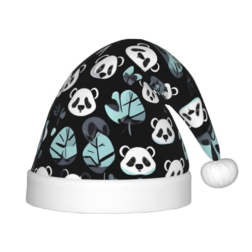ZhRiYan Schwarz-weißes Panda-Gesicht, klassische Weihnachtsmann-Weihnachtsmann-Weihnachtsmann-Party, Kopfbedeckung, warmer Urlaubshut, perfekte Kopfbedeckung für Weihnachten, Halloween ZhRiYan Schwarz-weißes Panda-Gesicht, klassische Weihnachtsmann-Weihnachtsmann-Weihnachtsmann-Party, Kopfbedeckung, warmer Urlaubshut, perfekte Kopfbedeckung für Weihnachten, Halloween von ZhRiYan