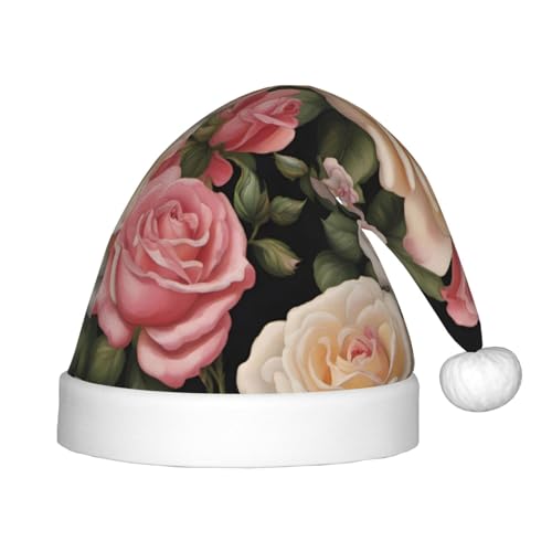 ZhRiYan Viele schöne Rosen Klassische Weihnachtsmann-Weihnachtsmann-Neujahrsparty-Kopfbedeckung – warme Urlaubsmütze – perfekte Kopfbedeckung für Weihnachten, Halloween ZhRiYan Viele schöne Rosen Klassische Weihnachtsmann-Weihnachtsmann-Neujahrsparty-Kopfbedeckung – warme Urlaubsmütze – perfekte Kopfbedeckung für Weihnachten, Halloween von ZhRiYan