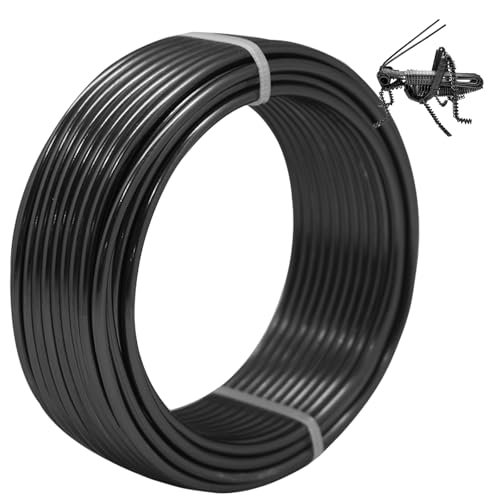 ZhXu Shuo Aluminium-Basteldraht, 3 mm × 11 m, biegbarer Metalldraht für Schmuckherstellung, Modellierung, Blumenherstellung, Kranzherstellung, Basteln, Drahtwickeln, Weihnachtsschmuck (schwarz) von ZhXu Shuo