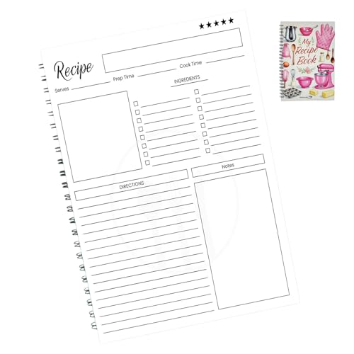 Zhadyu Leeres Rezeptbuch - Persönliches Familienrezeptebuch Spiralgebunden | Handschriftliches Notizbuch Spiralbindung Für Anfänger Alltag Reisen Backen Mahlzeiten Geburtstagsplanung Zhadyu Leeres Rezeptbuch - Persönliches Familienrezeptebuch Spiralgebunden | Handschriftliches Notizbuch Spiralbindung Für Anfänger Alltag Reisen Backen Mahlzeiten Geburtstagsplanung von Zhadyu