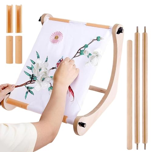 Zhadyu Stickrahmen Für Handarbeit - Verstellbare Holznähhilfe,Für Quilten, Sticken, Handarbeit an Sofa, Tisch, Möbel, Wandbehang, Häkeln Zhadyu Stickrahmen Für Handarbeit - Verstellbare Holznähhilfe,Für Quilten, Sticken, Handarbeit an Sofa, Tisch, Möbel, Wandbehang, Häkeln von Zhadyu