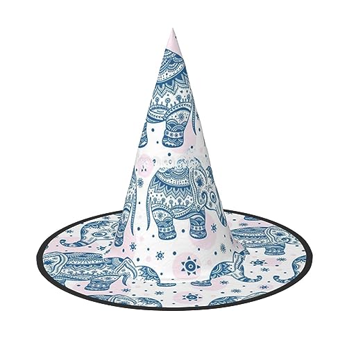ZhanMg Boho Elefant Halloween Party Hüte - Hexenhut Kostüm Zubehör Festliche Maskerade & Cosplay Verkleiden Faltbar ZhanMg Boho Elefant Halloween Party Hüte - Hexenhut Kostüm Zubehör Festliche Maskerade & Cosplay Verkleiden Faltbar von ZhanMg