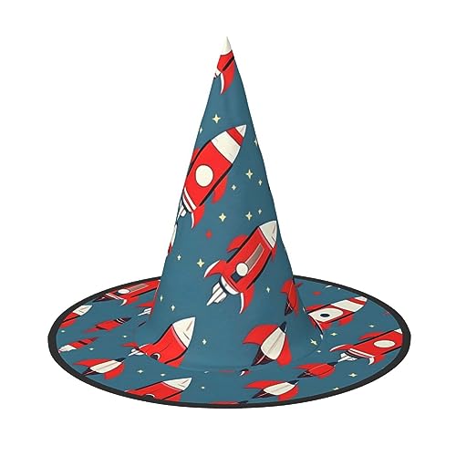 ZhanMg Cartoon Raketen Halloween Party Hüte - Hexenhut Kostüm Zubehör Festliche Maskerade & Cosplay Verkleiden Faltbar ZhanMg Cartoon Raketen Halloween Party Hüte - Hexenhut Kostüm Zubehör Festliche Maskerade & Cosplay Verkleiden Faltbar von ZhanMg