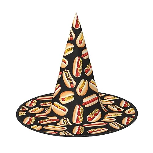 ZhanMg Fun Food Hot Dogs Halloween Party Hüte - Hexenhut Kostüm Zubehör Festliche Maskerade & Cosplay Verkleiden Faltbar ZhanMg Fun Food Hot Dogs Halloween Party Hüte - Hexenhut Kostüm Zubehör Festliche Maskerade & Cosplay Verkleiden Faltbar von ZhanMg