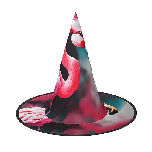 ZhanMg Malerei Flamingo Halloween Party Hüte - Hexenhut Kostüm Zubehör Festliche Maskerade & Cosplay Verkleiden Faltbar ZhanMg Malerei Flamingo Halloween Party Hüte - Hexenhut Kostüm Zubehör Festliche Maskerade & Cosplay Verkleiden Faltbar von ZhanMg