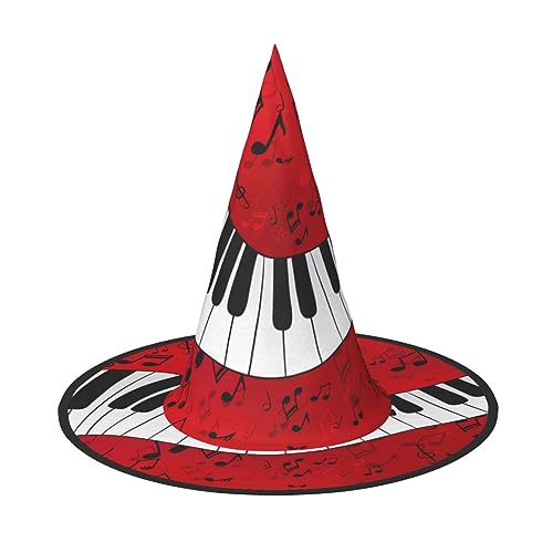 ZhanMg Musiknote Klavier Halloween Party Hüte - Hexenhut Kostüm Zubehör Festliche Maskerade & Cosplay Verkleiden Faltbar ZhanMg Musiknote Klavier Halloween Party Hüte - Hexenhut Kostüm Zubehör Festliche Maskerade & Cosplay Verkleiden Faltbar von ZhanMg
