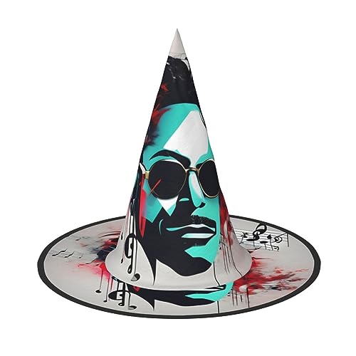 ZhanMg Musiknoten-Halloween-Partyhüte – Hexenhut Kostümzubehör, festliche Maskerade & Cosplay-Verkleidung, faltbar ZhanMg Musiknoten-Halloween-Partyhüte – Hexenhut Kostümzubehör, festliche Maskerade & Cosplay-Verkleidung, faltbar von ZhanMg